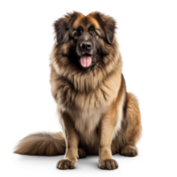 AI generated Happy Caucasian Shepherd Dog on Transparent Background png