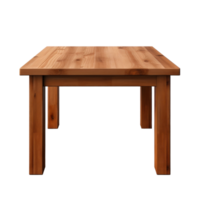 AI generated Wood Table on Transparent Background png