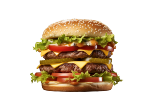 AI generated Street Food Style Gourmet Burger png