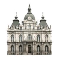 AI generated Baroque Style City Hall Edifice png