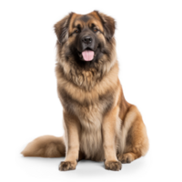 AI generated Happy Caucasian Shepherd Dog on Transparent Background png