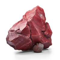 AI generated red rock, png file of isolated cutout object on transparent background with shadow