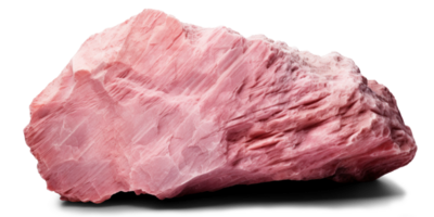 AI generated pink heavy rock, png file of isolated cutout object on transparent background with shadow