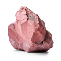 AI generated pink big rock, png file of isolated cutout object on transparent background with shadow