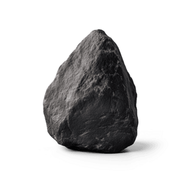 ai generato piccolo liscio nero calcolo, png file di isolato ritagliare oggetto su trasparente sfondo con ombra