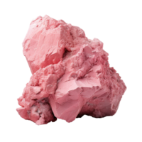 AI generated pink large rock, png file of isolated cutout object on transparent background