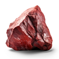 AI generated red rock, png file of isolated cutout object on transparent background with shadow