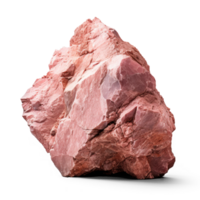 AI generated pink heavy rock, png file of isolated cutout object on transparent background with shadow