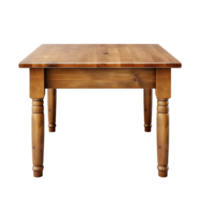 AI generated Wooden Table on Transparent Background png