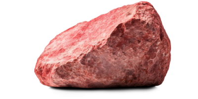 AI generated red stone, png file of isolated cutout object on transparent background with shadow