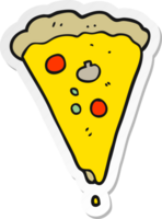 sticker of a cartoon pizza png