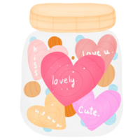 pink glass jar png