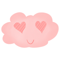 enamorado rosado nube png