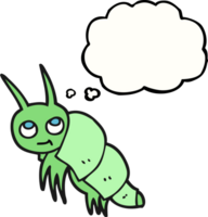 thought bubble cartoon little bug png