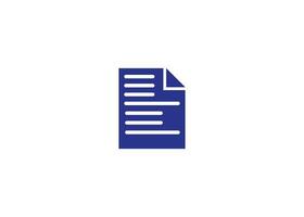 Minimal Document vector logo design template