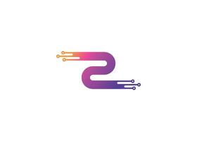 Letter Z Technology vector monogram logo design template. Letter Z molecule, Science and Bio technology Vector logo Design