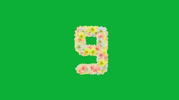 Whimsical Spring Countdown Animation - Floral Edition From Ten to Zero video