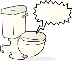 speech bubble cartoon toilet png