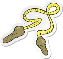 sticker of a cartoon skipping rope png