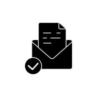 confirmation concept line icon. Simple element illustration. confirmation concept outline symbol design. vector