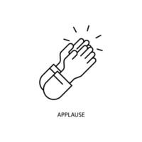 applause concept line icon. Simple element illustration. applause concept outline symbol design. vector