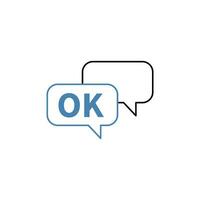 okay concept line icon. Simple element illustration. okay concept outline symbol design. vector