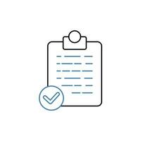 consent concept line icon. Simple element illustration. consent concept outline symbol design. vector