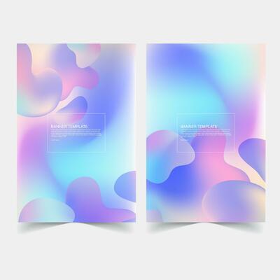 Abstract banner background templates design
