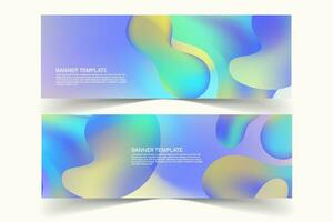 Abstract banner background templates design vector