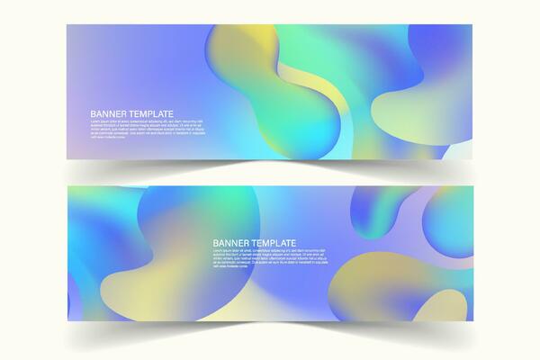 Abstract banner background templates design