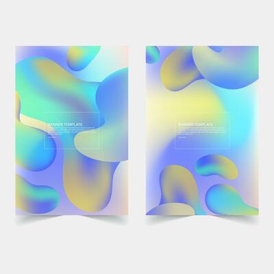 Abstract banner background templates design