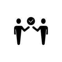 agreement concept line icon. Simple element illustration. agreement concept outline symbol design. vector