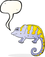 discours bulle dessin animé caméléon png