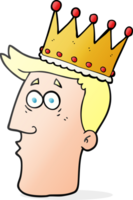 cartoon kings head png