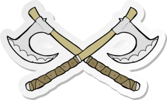 sticker of a crossed axes png