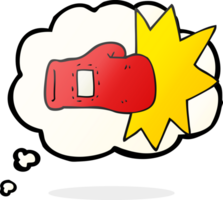 thought bubble cartoon boxing glove png