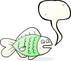 habla burbuja dibujos animados gracioso pescado png