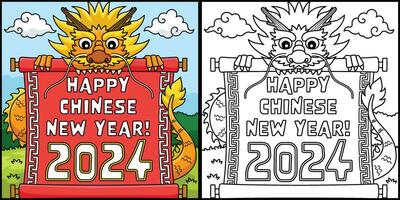 Year of the Dragon Chinese New Year 2024 Coloring 35302077 Year of the Dragon Chinese New Year 2024 Coloring 35302077