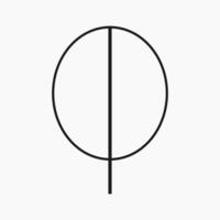 Simple and Minimalist Tree Illustration vector