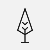 Simple and Minimalist Tree Illustration vector