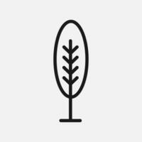 Simple and Minimalist Tree Illustration vector