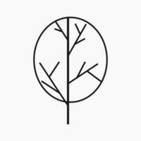 Simple and Minimalist Tree Illustration vector