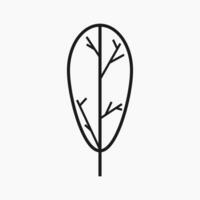 sencillo y minimalista árbol ilustración vector