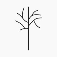 sencillo y minimalista árbol ilustración vector