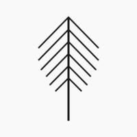 Simple and Minimalist Tree Illustration vector