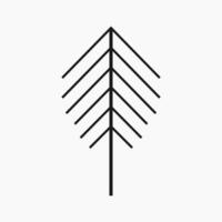 Simple and Minimalist Tree Illustration vector