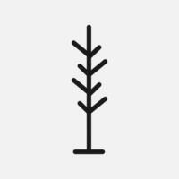 sencillo y minimalista árbol ilustración vector