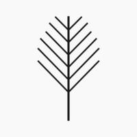 Simple and Minimalist Tree Illustration vector