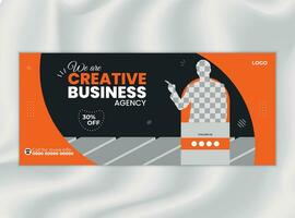 Modern Social Media Cover Design Template vector