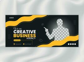 Modern Social Media Cover Design Template vector